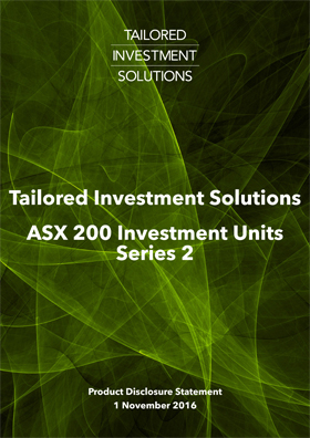 TIS ASX 200 Serues 2 PDS cover