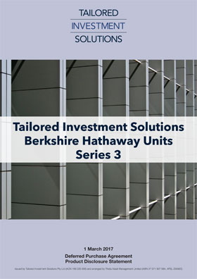 Tailored Investment Solutions Berkshire Hathaway Series 3 PDS
